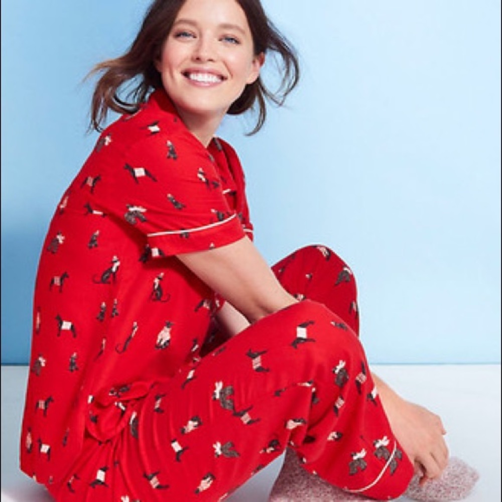 Loft brand soft fancy dog pajama bottoms